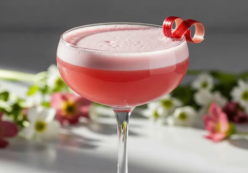 Rhubarb Vodka Sour