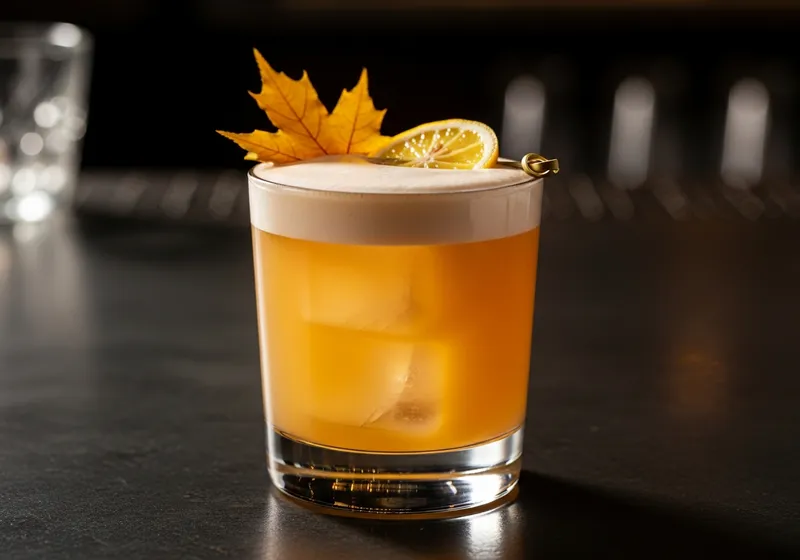Maple Lemon Rye Sour