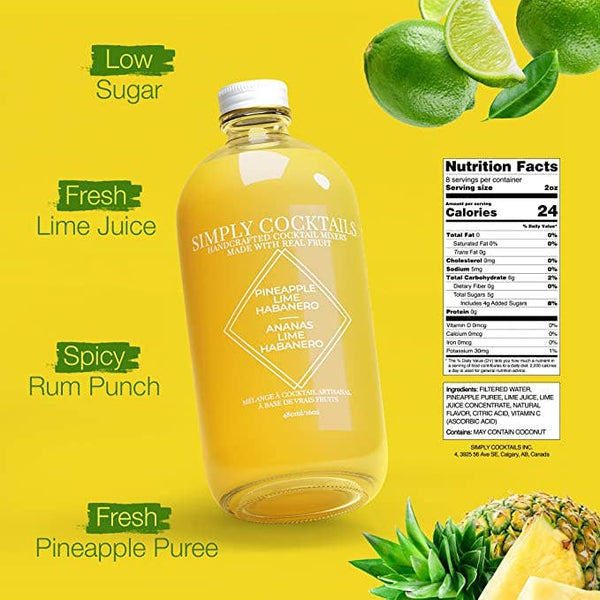 Pineapple Habanero Margarita Mix - 16oz