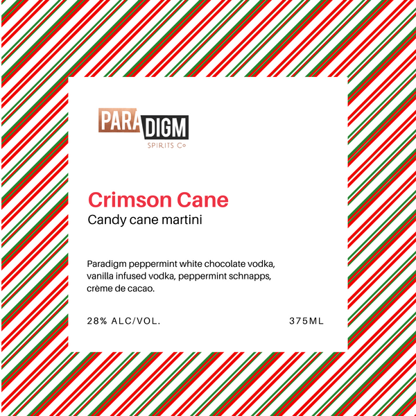 Crimson Cane: The Candy Cane Martini-375ml