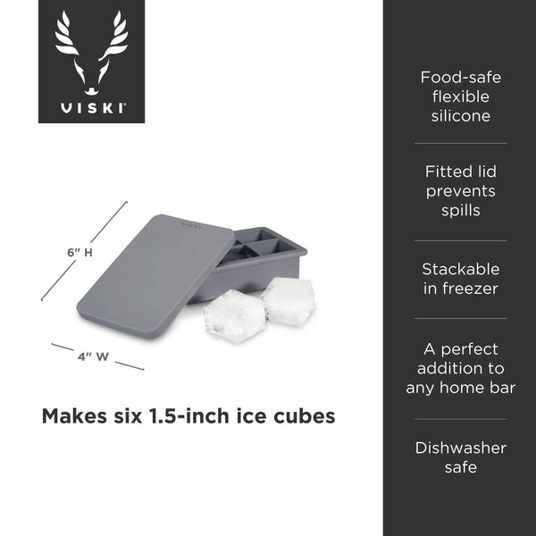 Glacier 1.5 inch Highball Ice Cube Tray with Lid - Paradigm Spirits Co.