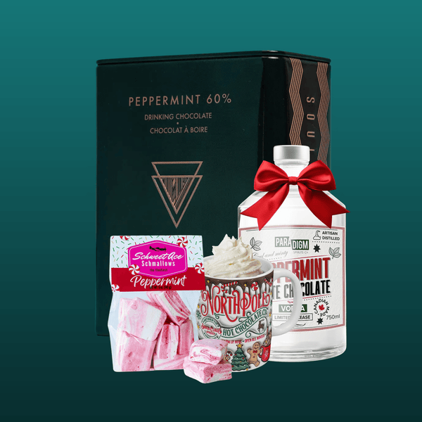 Spiked Peppermint Hot Chocolate Kit: 750ml - Paradigm Spirits Co.