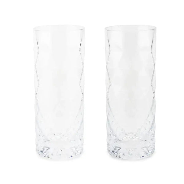 Viski Gem Crystal Highball Tumblers - Set of 2 - Paradigm Spirits Co.