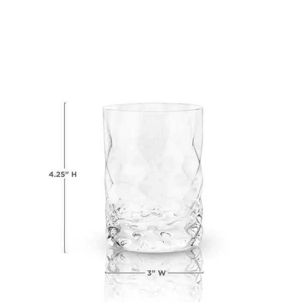 Viski Gem Crystal Lowball Tumblers - Set of 2 - Paradigm Spirits Co.