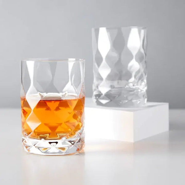 Viski Gem Crystal Lowball Tumblers - Set of 2 - Paradigm Spirits Co.