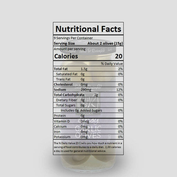 Vodka Garlic Tipsy Olives - Paradigm Spirits Co.