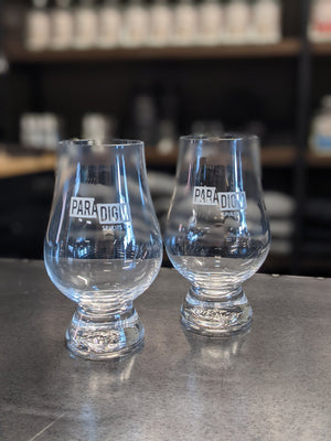 Paradigm Logo Glencairn Glass - Paradigm Spirits Co.