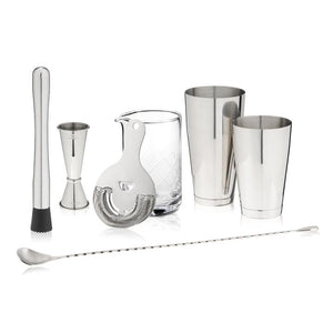 Viski 7 - Piece Stainless Steel Bar Set - Paradigm Spirits Co.